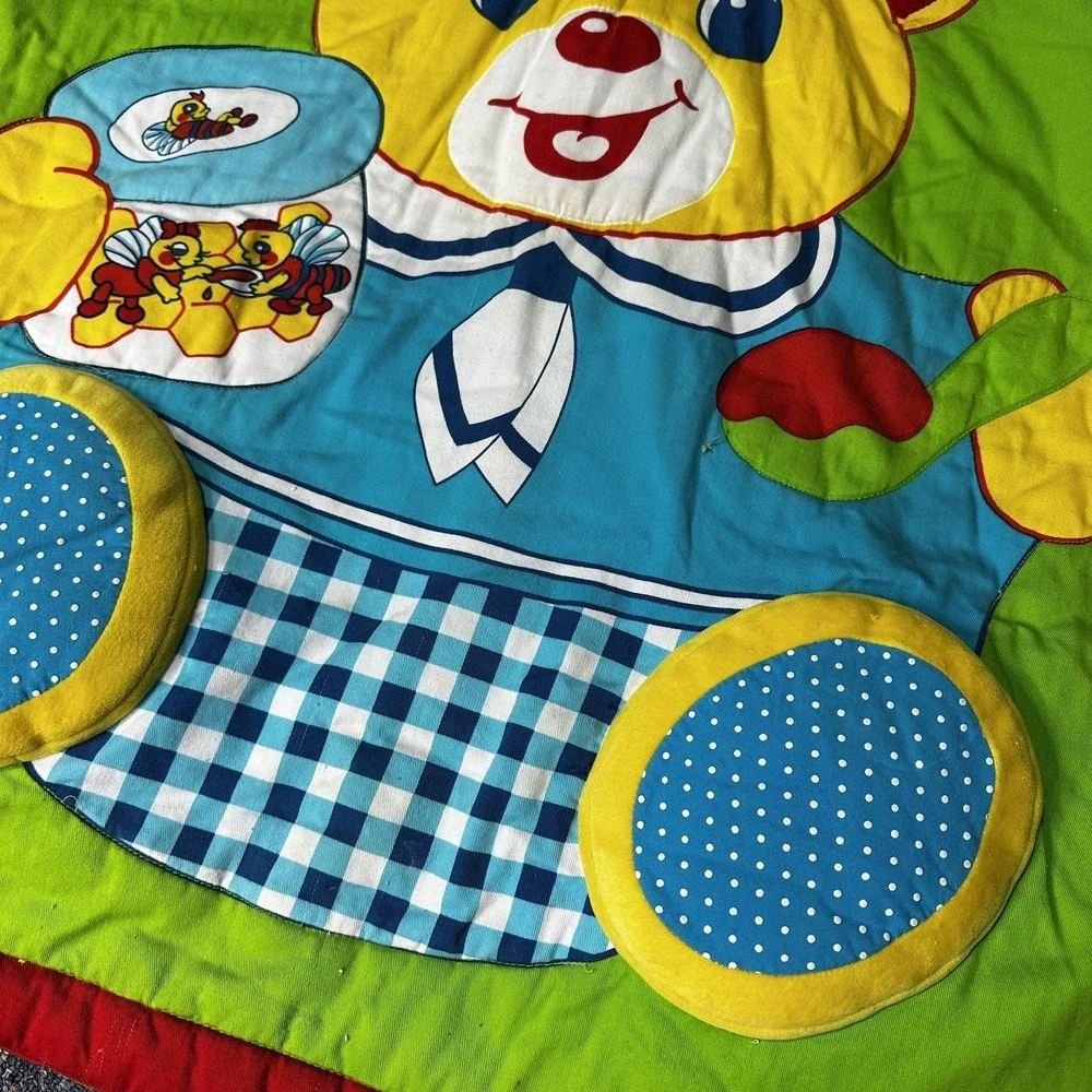 Vintage‎ Peek A Babe Activity Mat Blanket Play Baby Tummy Time